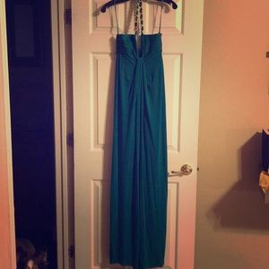 BCBG Gorgeous Green Cocktail Gown